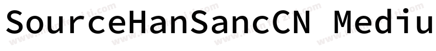 SourceHanSancCN Medium字体转换